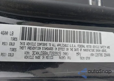 2018 Jeep Compass Latitude 4X4 из США, поврежденный, VIN 3C4NJDBBXJT222915